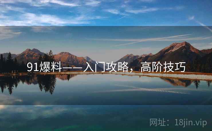 91爆料——入门攻略,高阶技巧 91爆料——入门攻略,高阶技巧