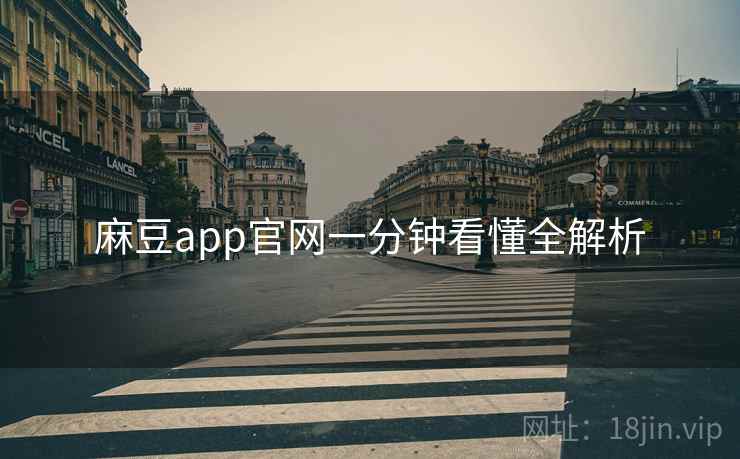 麻豆app官网一分钟看懂全解析