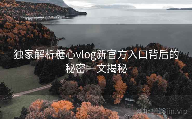 独家解析糖心vlog新官方入口背后的秘密一文揭秘 独家解析糖心vlog新官方入口背后的秘密一文揭秘